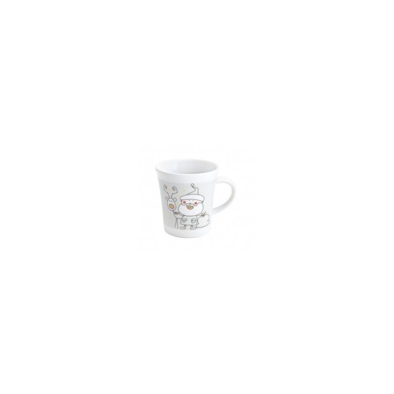 TAZA DE PORCELANA NAVIDEÑA NOTES 300 ML