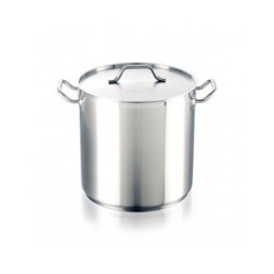 OLLA DE ACERO INOXIDABLE DE 30x30 CM / 22 L CON TAPA