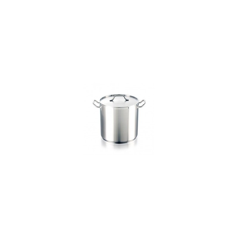 OLLA DE ACERO INOXIDABLE DE 30x30 CM / 22 L CON TAPA